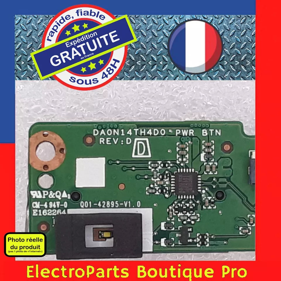Module Marche-Arrêt (bouton POWER) DA0N14TH4D0 REV:D pour PC tout-en-1 HP 24-DF
