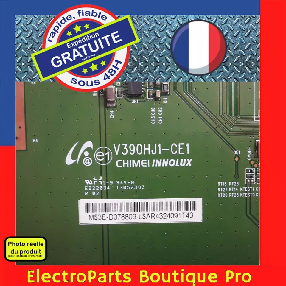 Carte T-CON CHIMEI V390HJ1-CE1 pour télé THOMSON 39FU5553