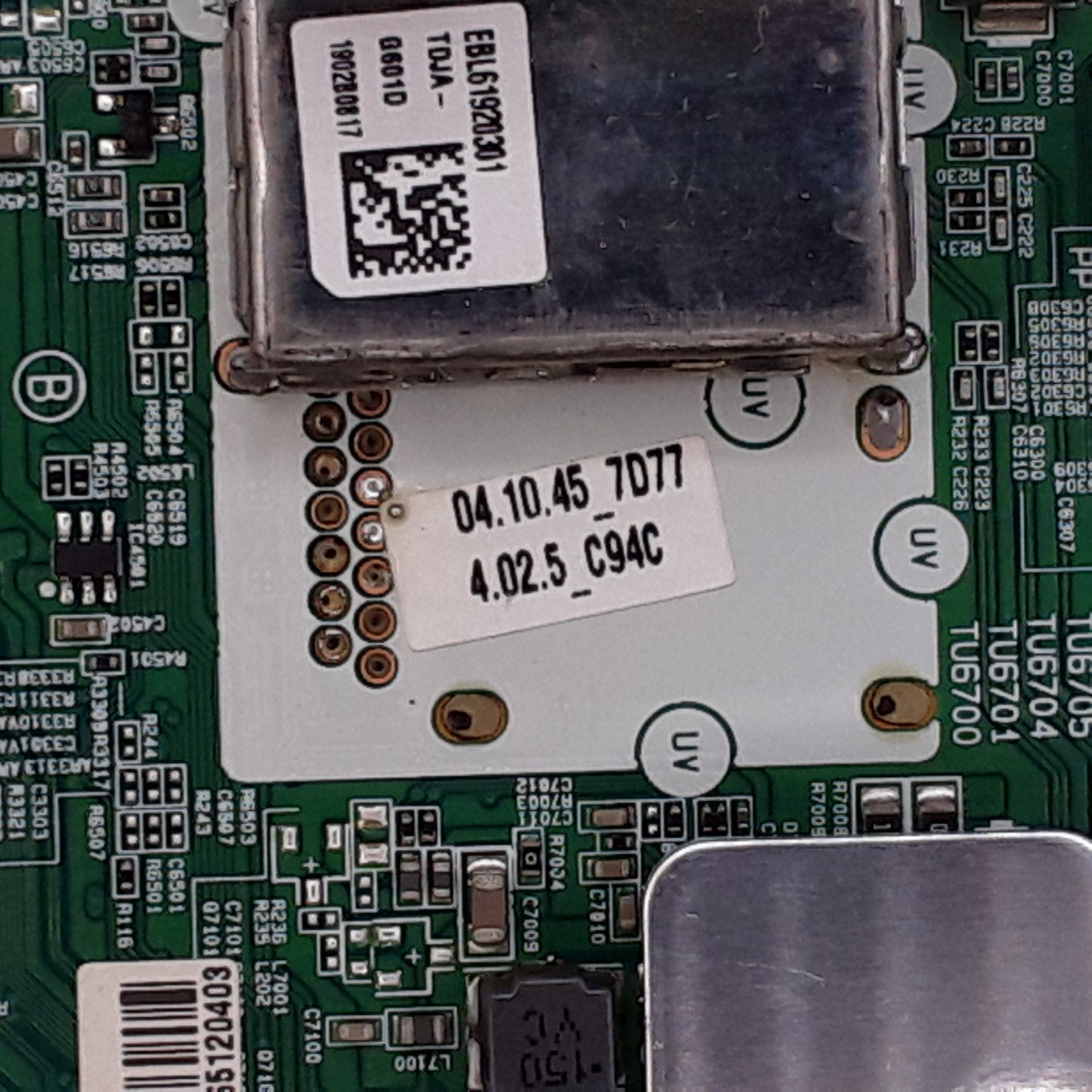 CARTE PRINCIPALE 9CEBT000-03M8 pour télé LG 43UK6300