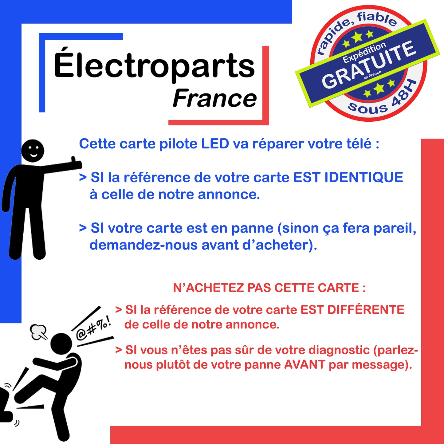 Carte pilote LED 6917L-0124A pour télé PANASONIC TX-L47ET60E