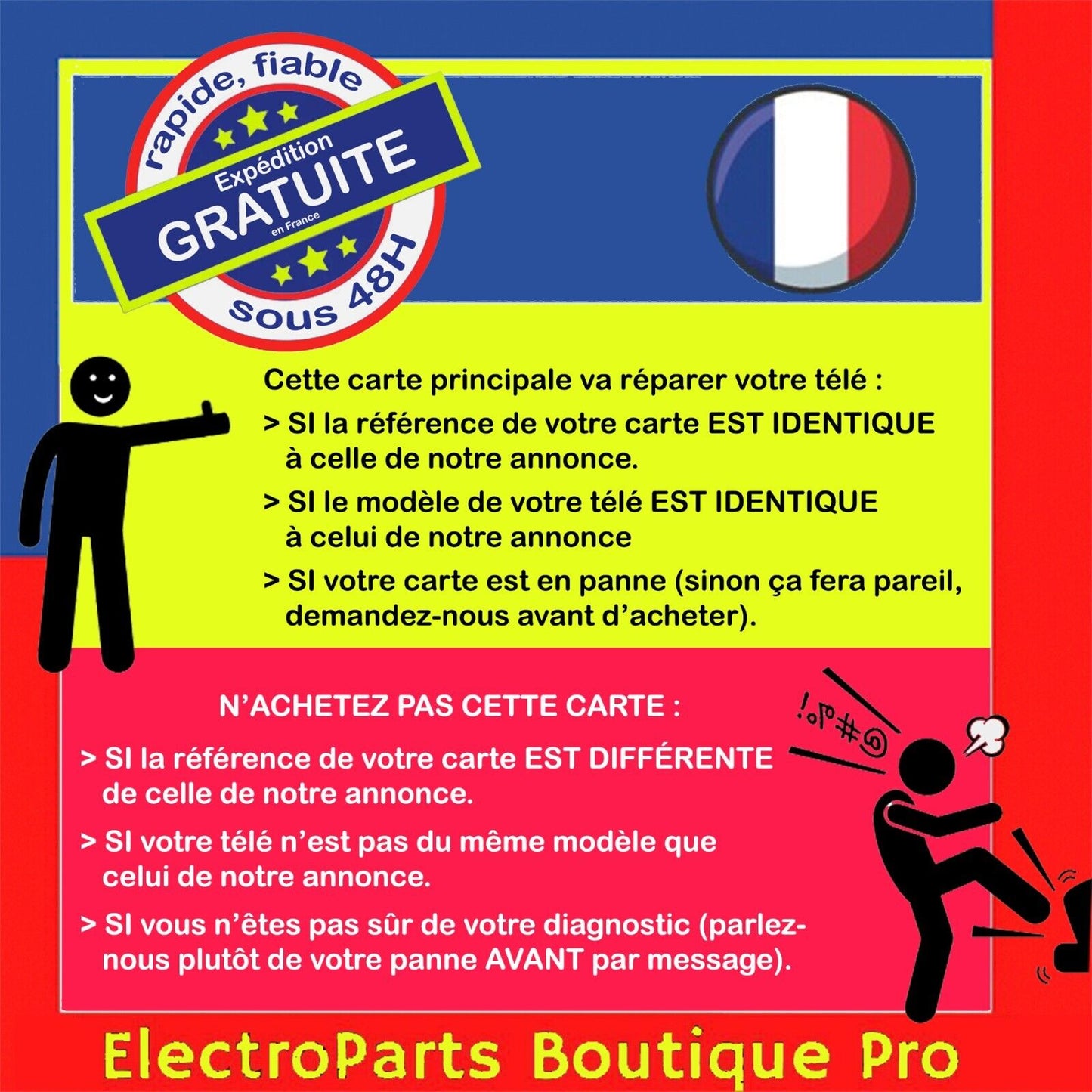 CARTE PRINCIPALE 9CEBT000-03M8 pour télé LG 43UK6300