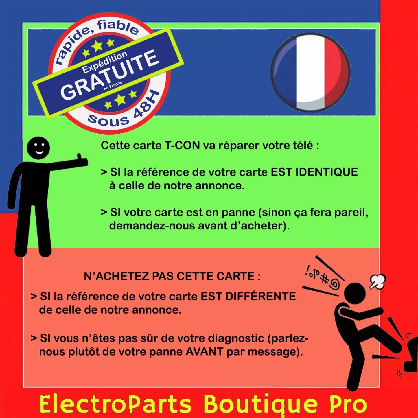 CARTE T-CON ST4251D01-3-C-3 pour télé SCHNEIDER SC-LED43SC300BSA