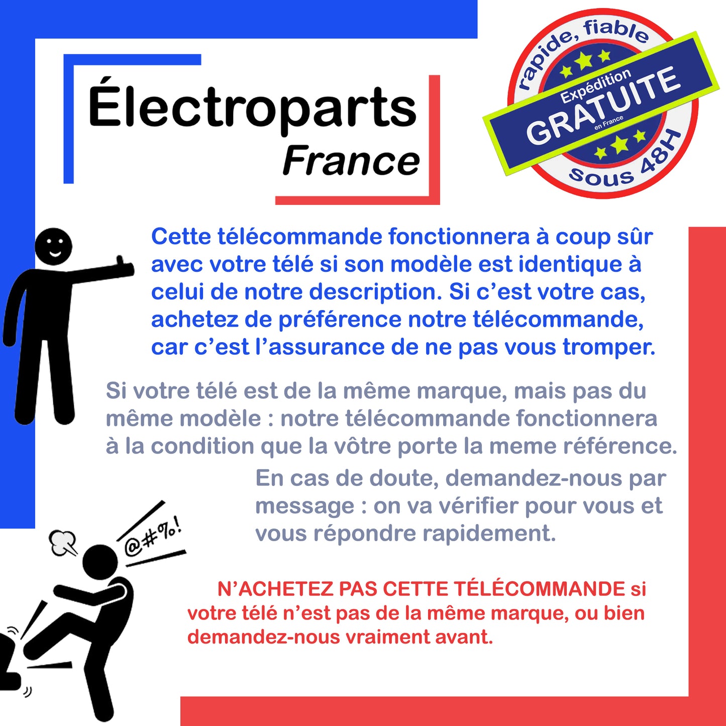 Télécommande pour télé PANASONIC TX43GX550E