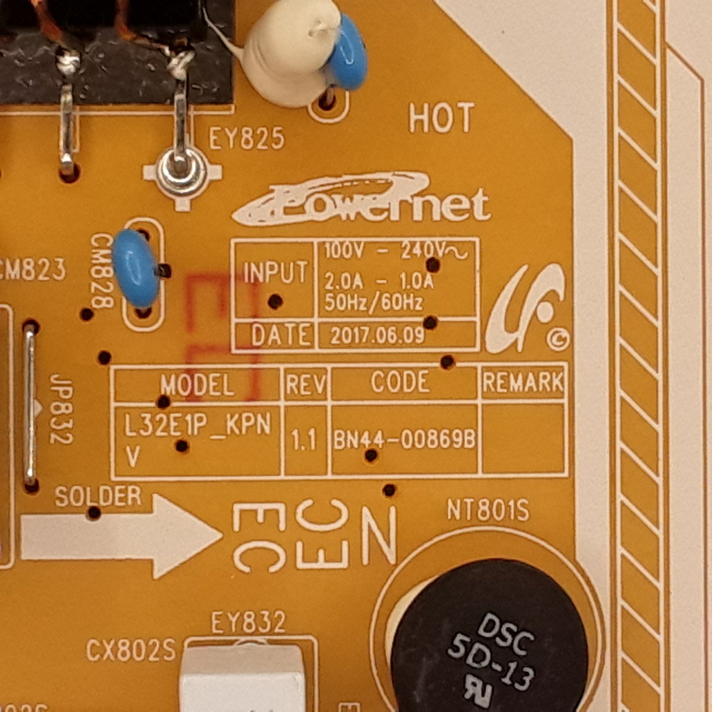 CARTE D'ALIMENTATION BN44-00869B pour télé SAMSUNG UE32M5575AU