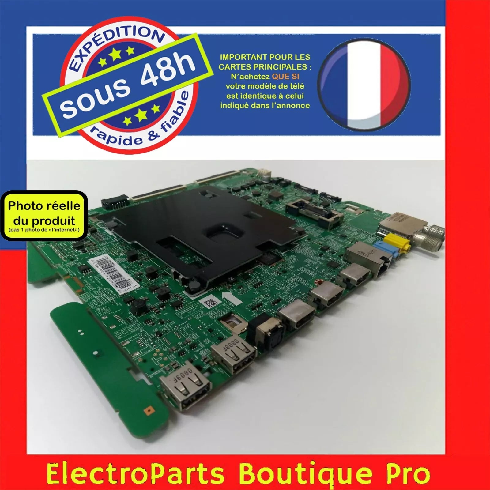 Carte principale BN94-11407D pour télé SAMSUNG UE55KU6670