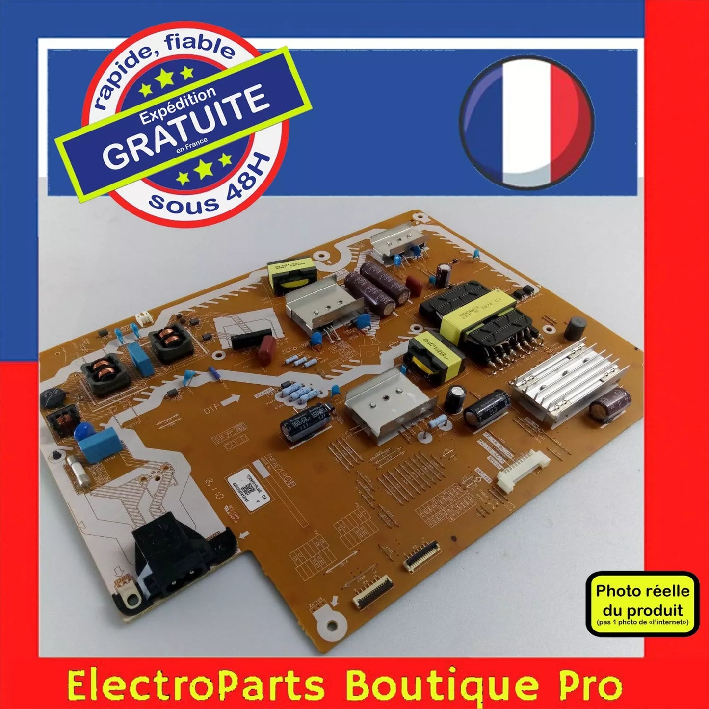 Carte d'alimentation  TZRNP01PLWE DA / TNPA6704 (1) [P]  pour télé PANASONIC  TX-55FX780E