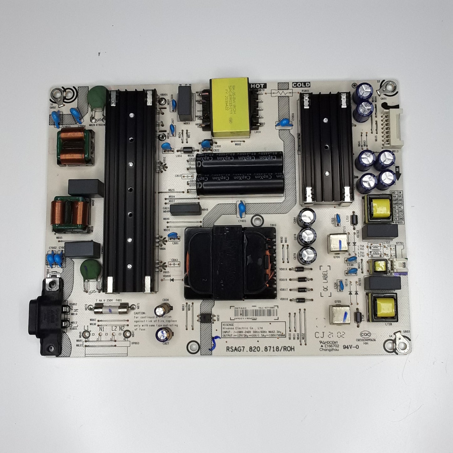 Carte d'alimentation HLL-8718WU pour Télé HISENSE  65A7100F