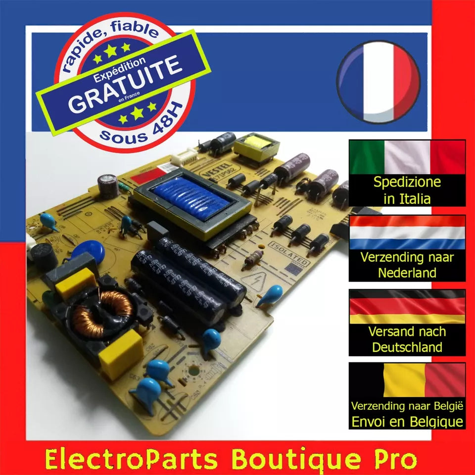 Carte d'alimentation VESTEL 23321169  17IPS62 150115R pour télé TECHWOOD TK32BC01B