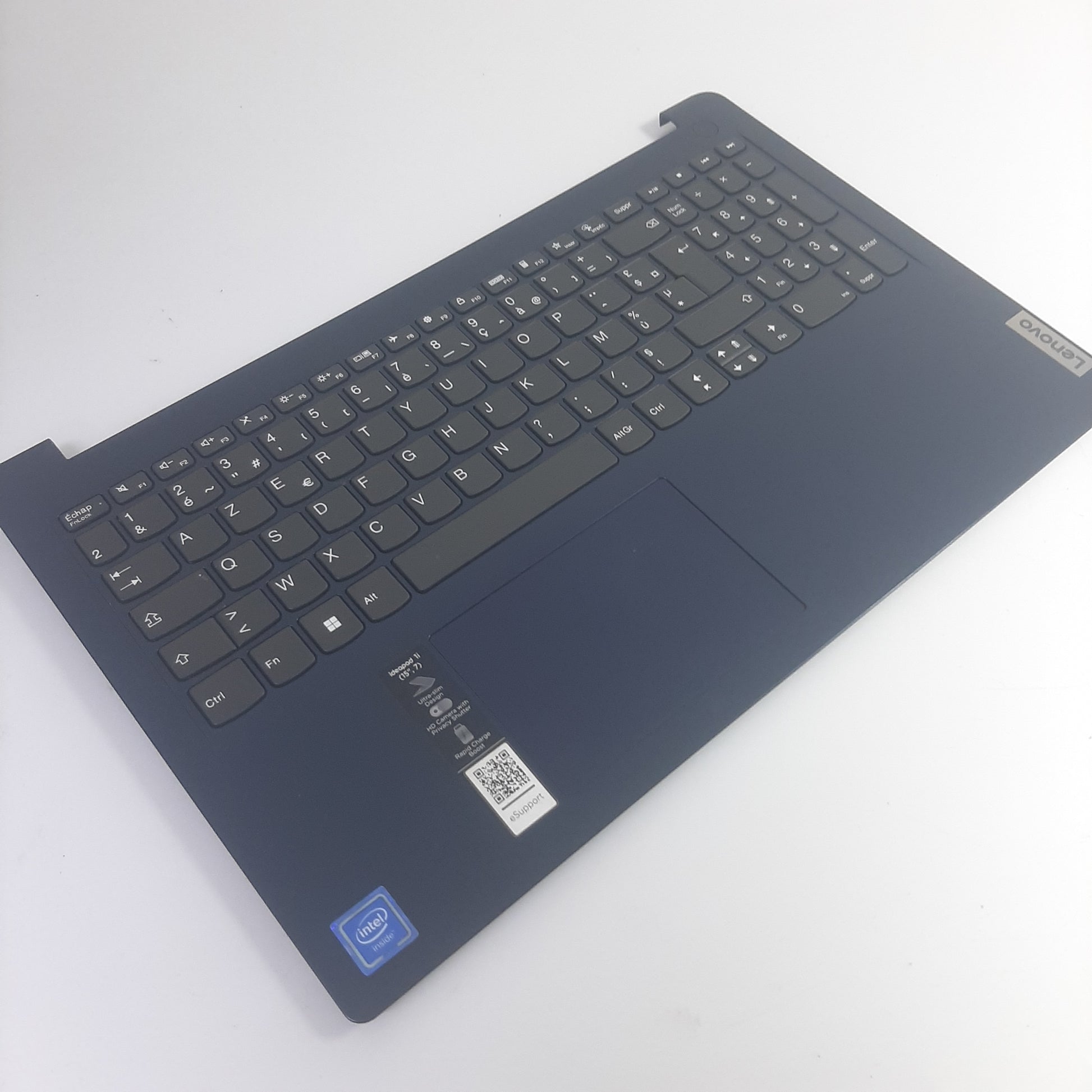 CLAVIER TOP CASE bleu pour PC portable LENOVO 15IGL7