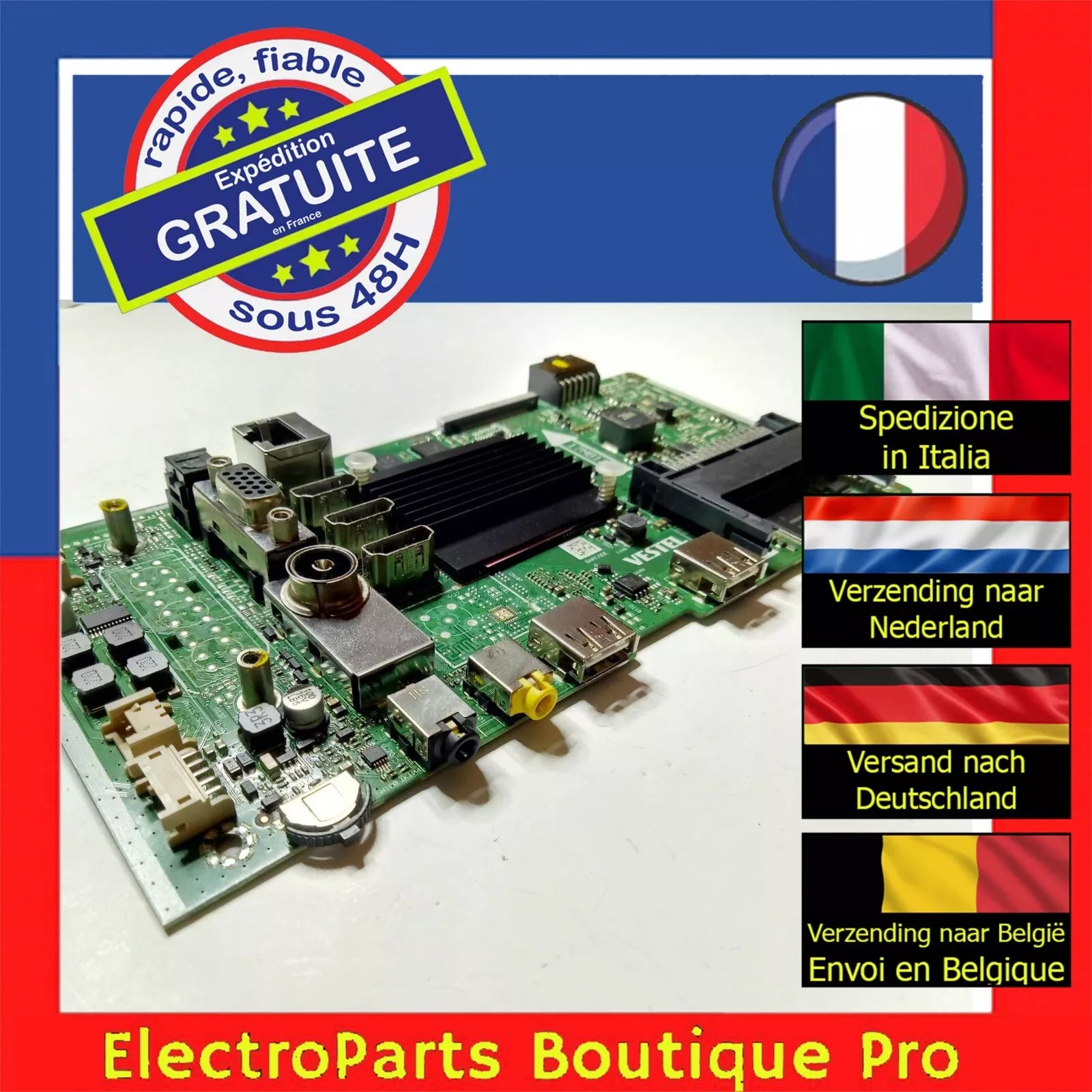 carte principale VESTEL 23519886 pour télé HAIER LDU65V500S