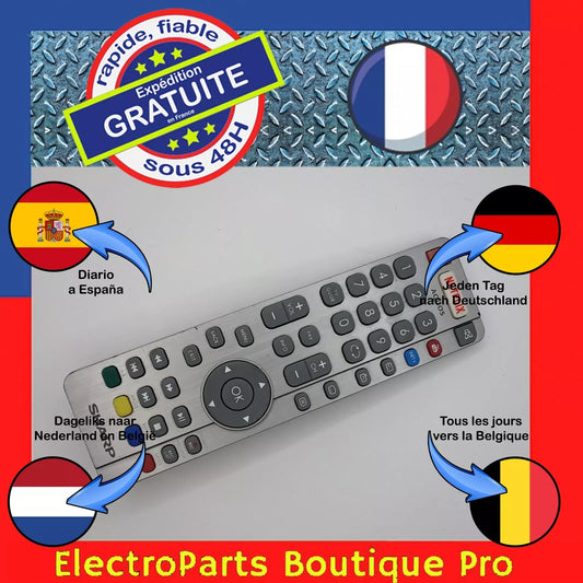 Télécommande  DH1712142638 pour télé SHARP  LC-49CUF8472ES