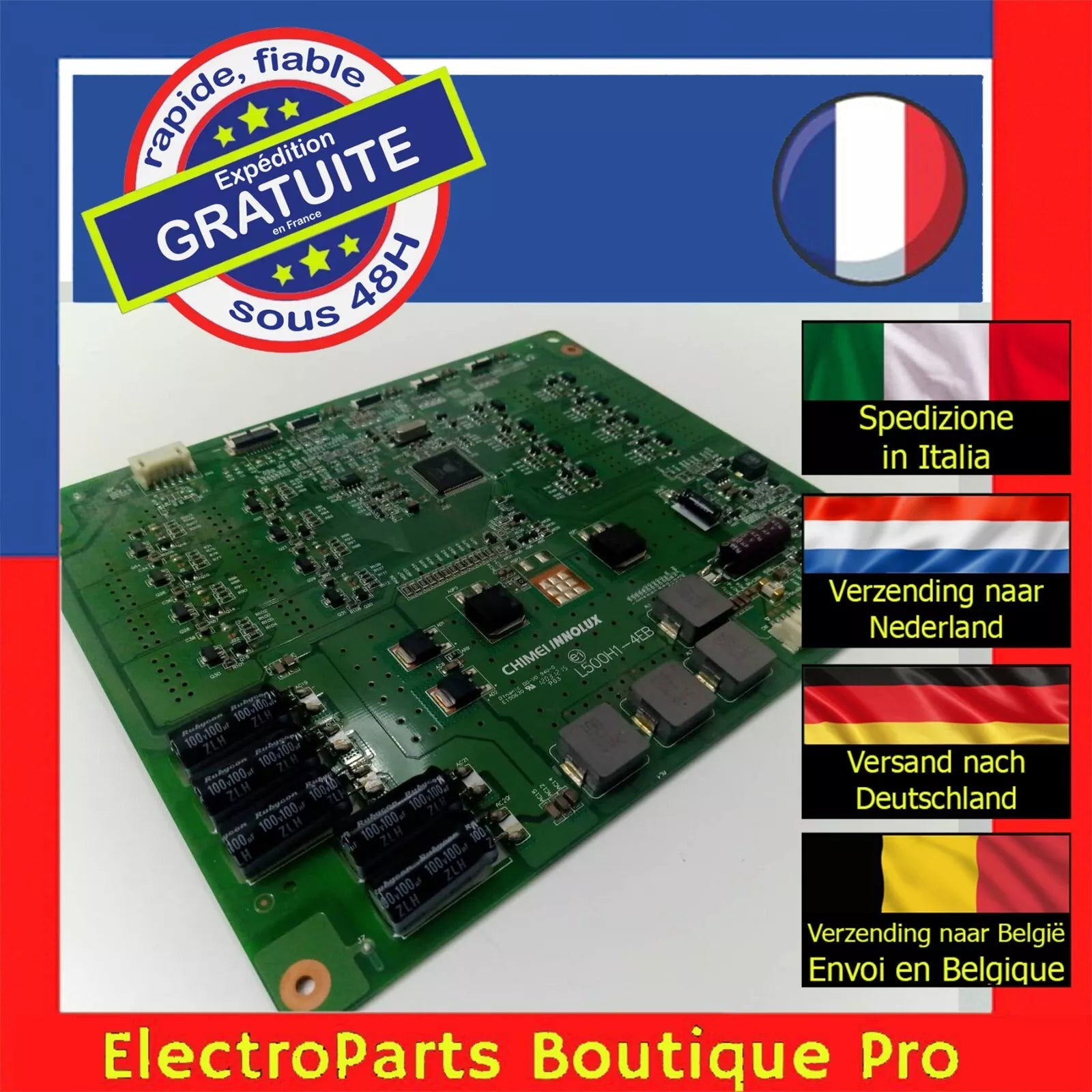 Carte pilote LED L500H1-4EB-C103A pour télé THOMSON 50FU6663