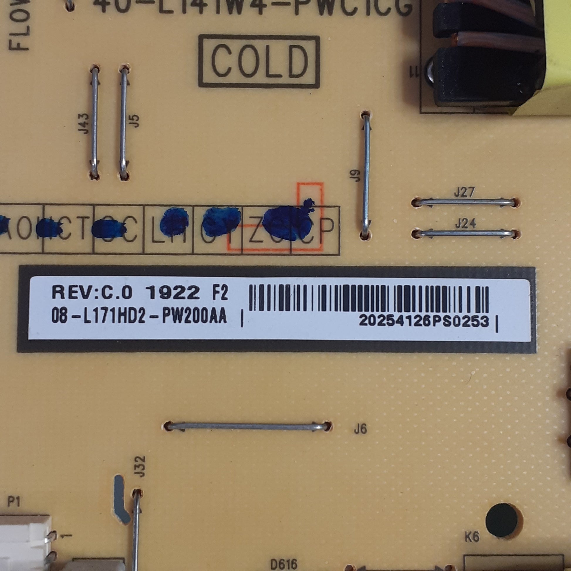 CARTE D'ALIMENTATION 08-L171HD2-PW200AA pour Télé THOMSON 65UD6326