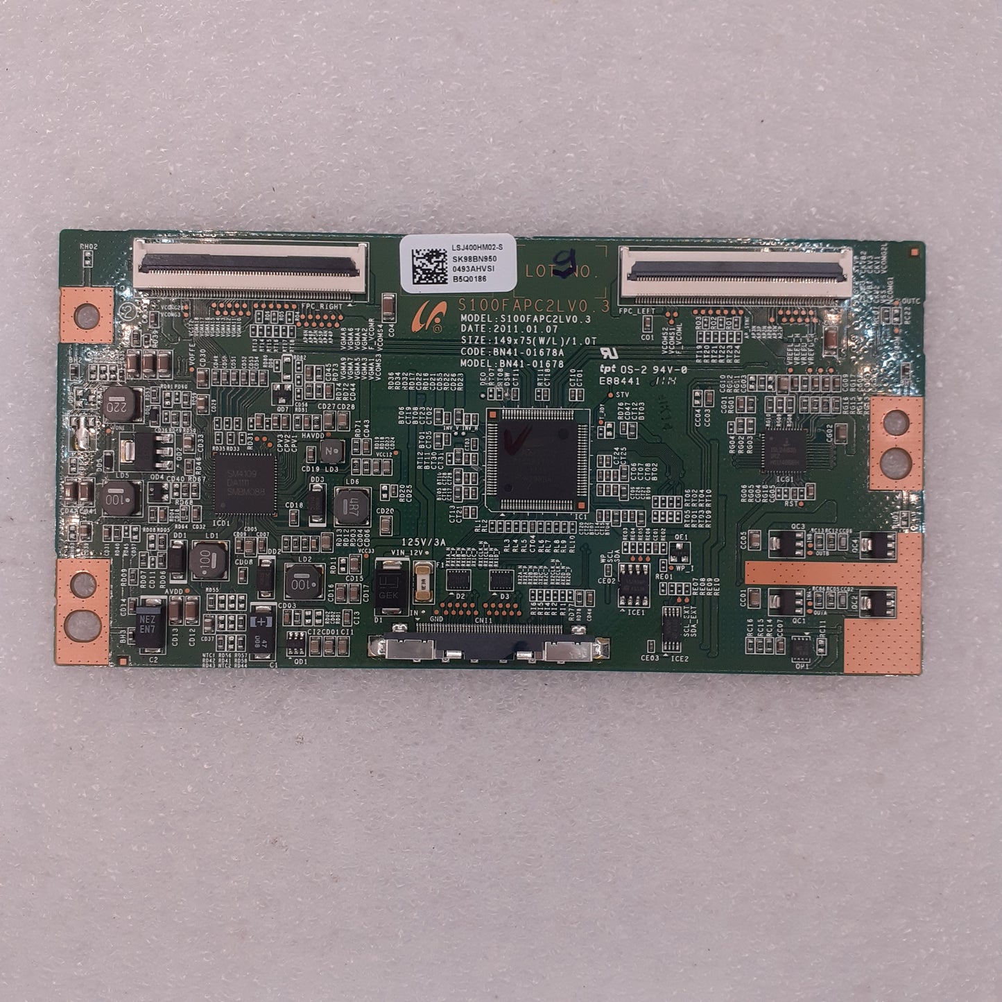 CARTE T-CON S100FAPC2LV0.3 pour Télé SAMSUNG  UE40D5000