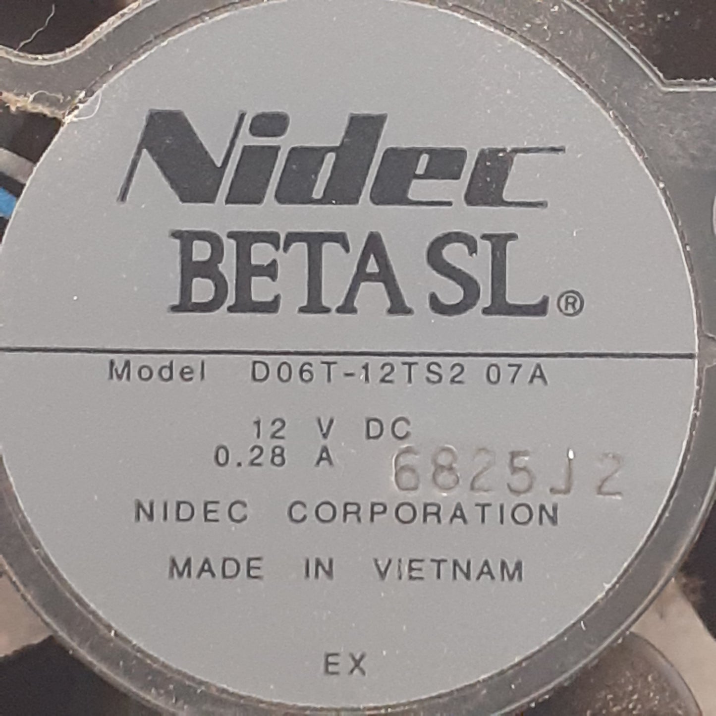 VENTILATEUR NIDEC D06T-12TS2 07A pour Vidéoprojecteur TOSHIBA TDP-T45