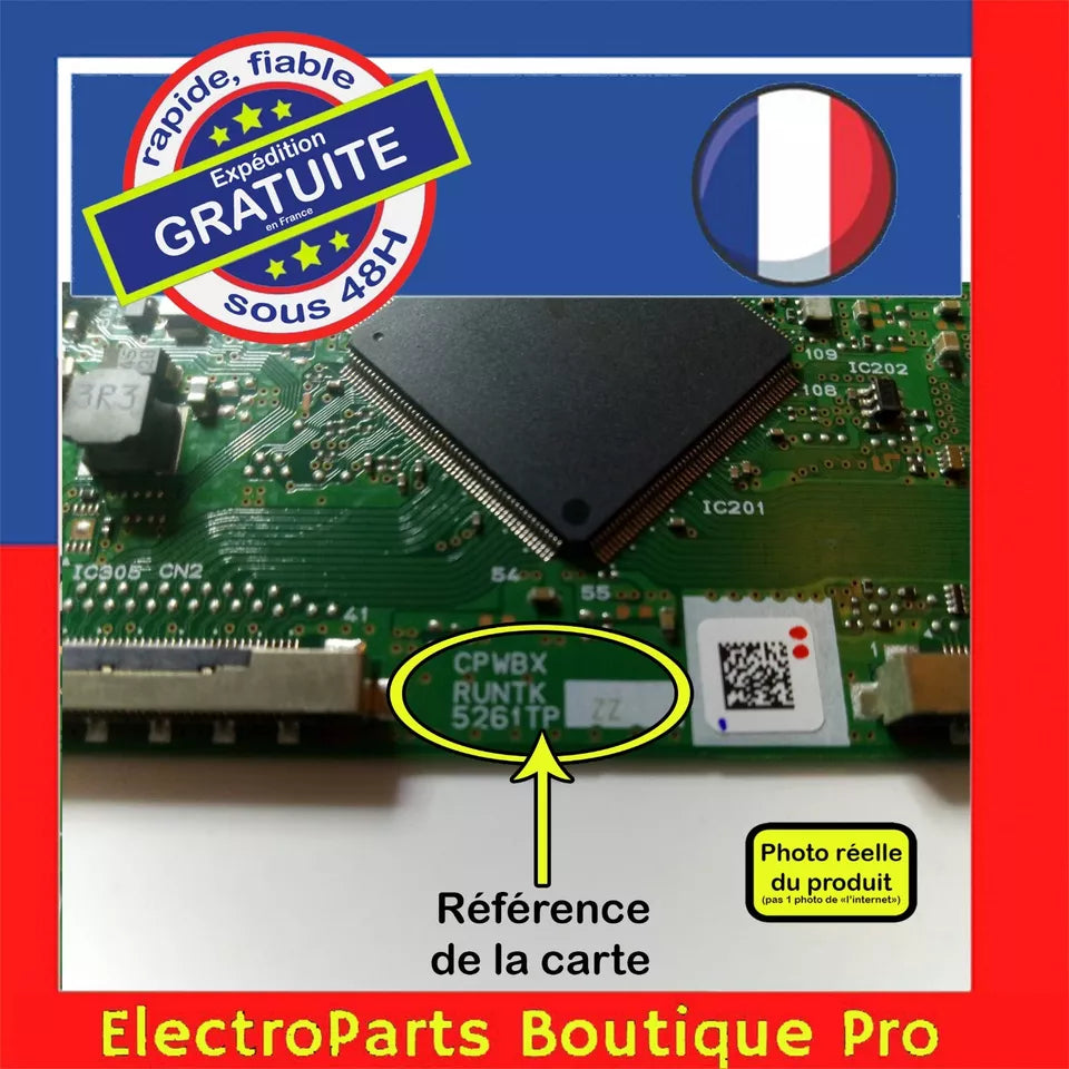 Carte T-CON CPWBX RUNTK 5261TP ZZ  pour télé DUAL DL-52FHD-001