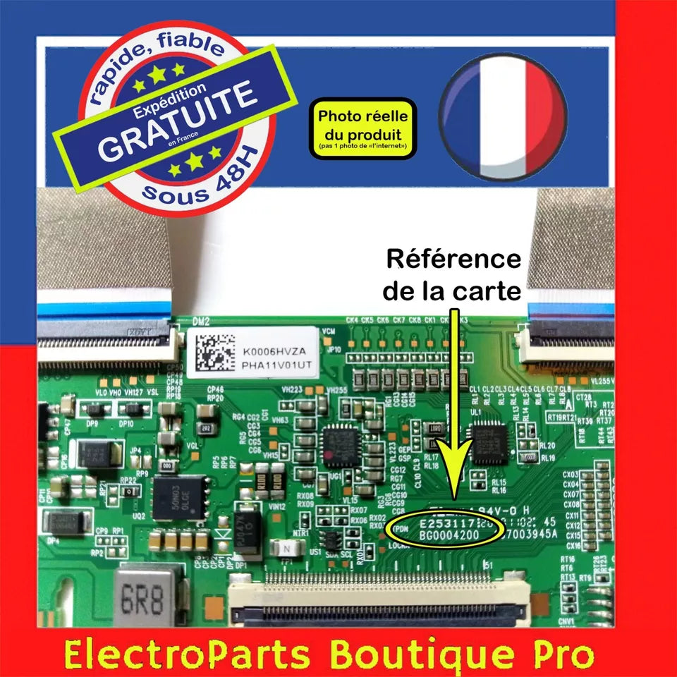 Carte T-CON E253117 BG0004200 pour télé SHARP 65BL2A