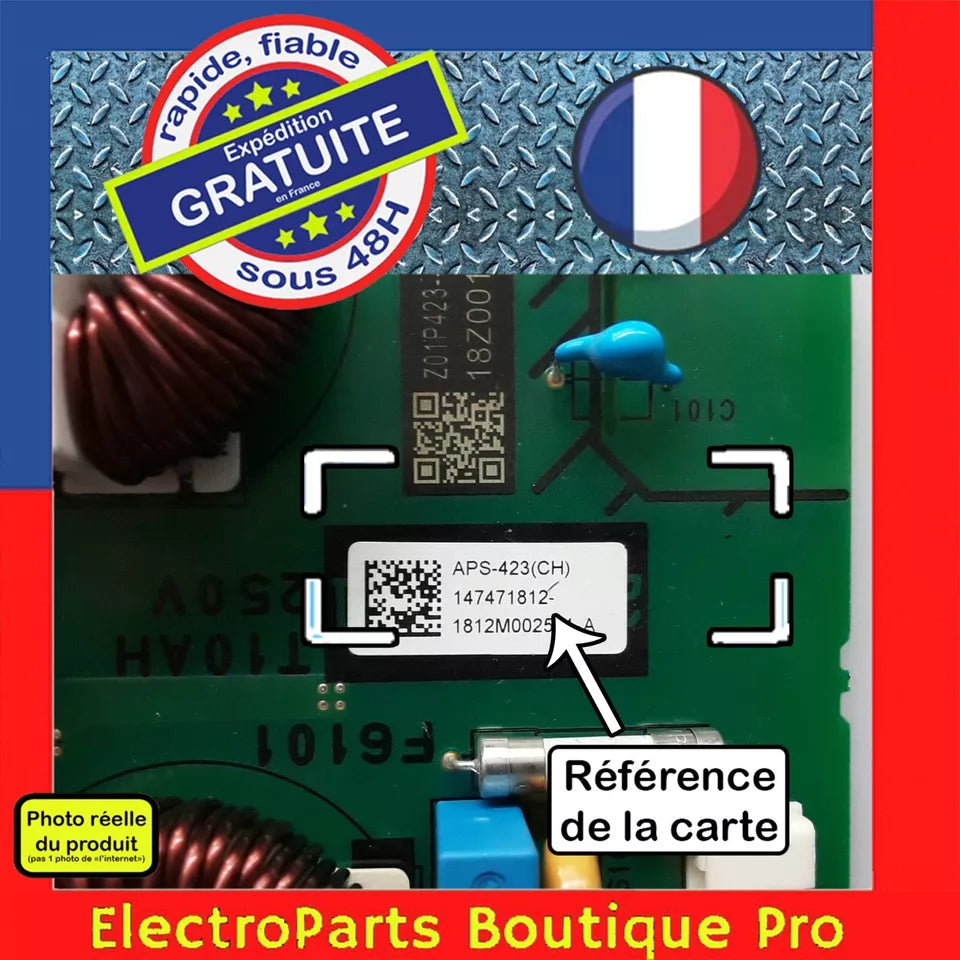 Carte d'alimentation 147471812 pour télé SONY KD-65AF9