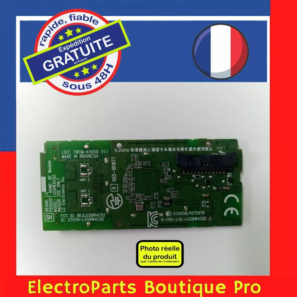 Module wifi LGSBWAC92 pour télé LG 55SM8200PLA