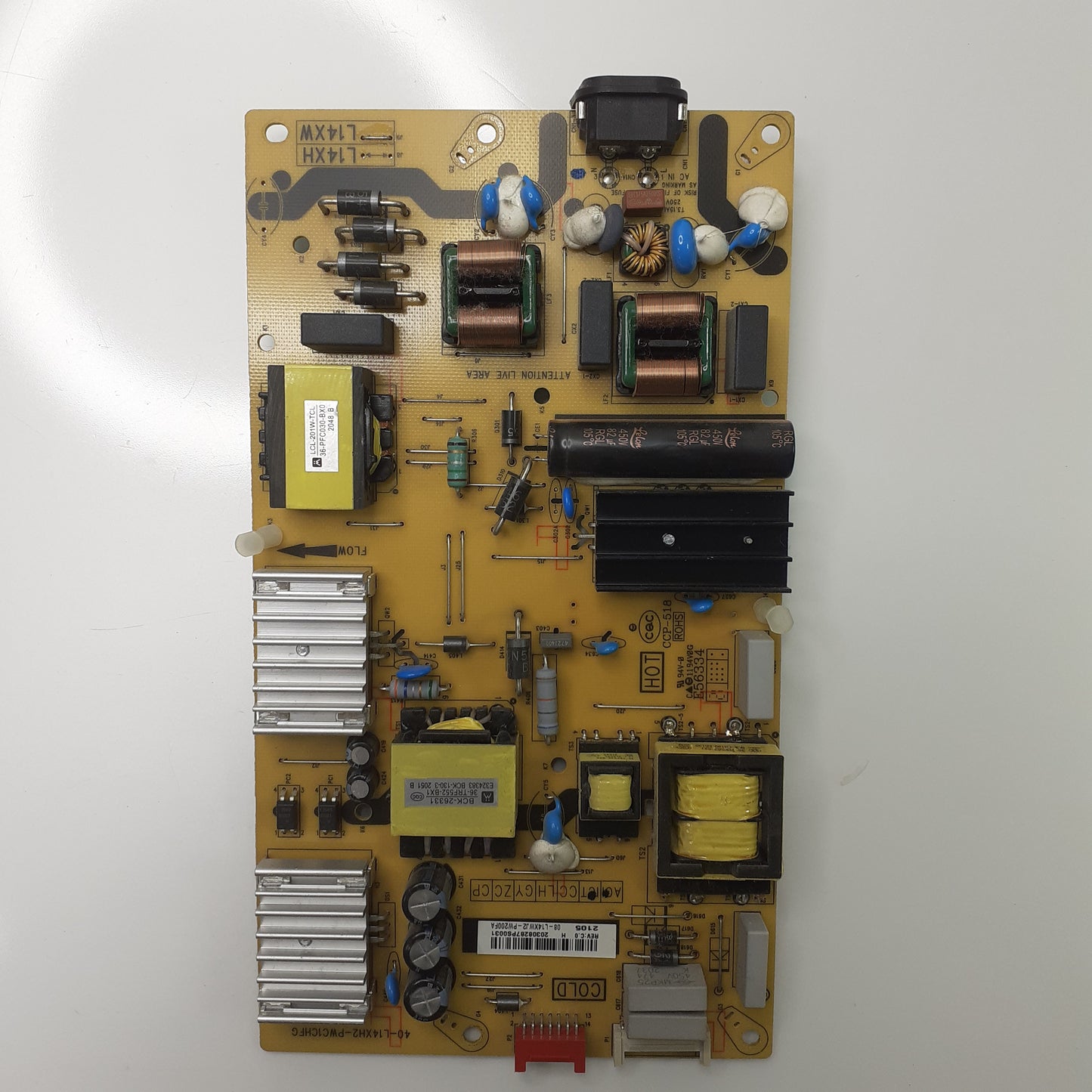 CARTE D'ALIMENTATION 08-L14XWJ2-PW200FA pour Télé TCL  55P818