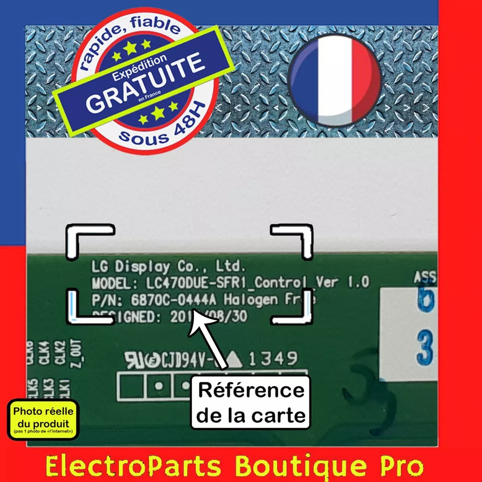 Carte T-CON  6870C-0444A  pour télé LG  47LN5400