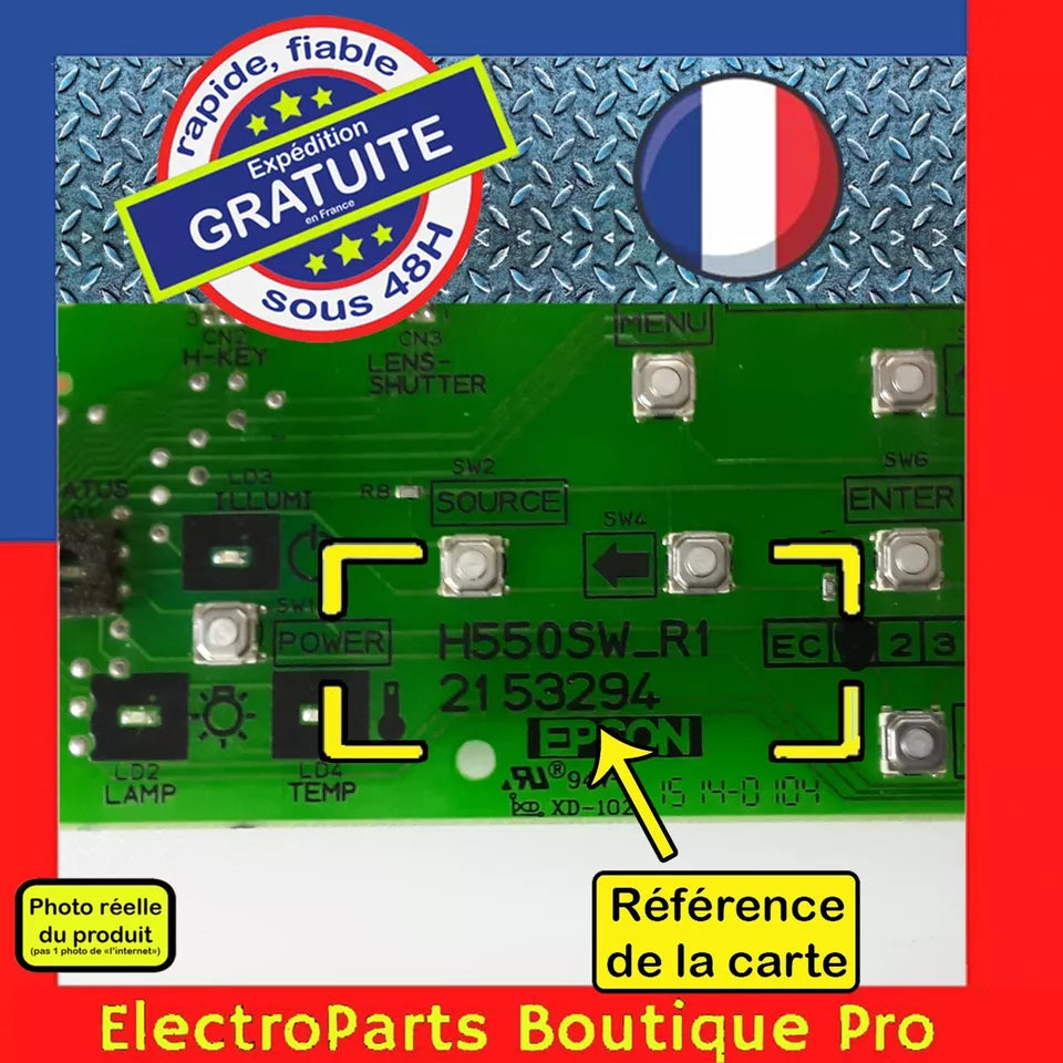 Carte de commande  H550SW_R1 2153294  pour vidéoprojecteur eo  H551B