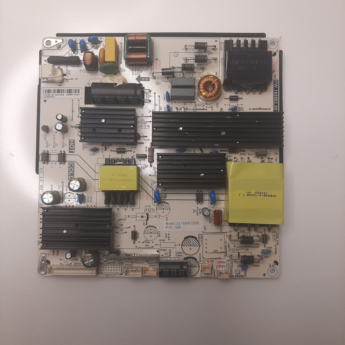 CARTE D'ALIMENTATION LSC550FN11 LC-55UK7252E pour Télé SHARP 55BJ2E