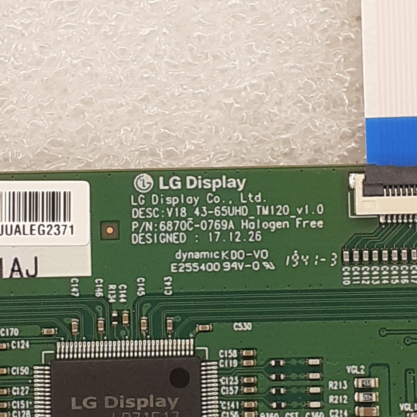 CARTE T-CON LG 6870c-0769A pour Télé TOSHIBA 43UL3A63DG