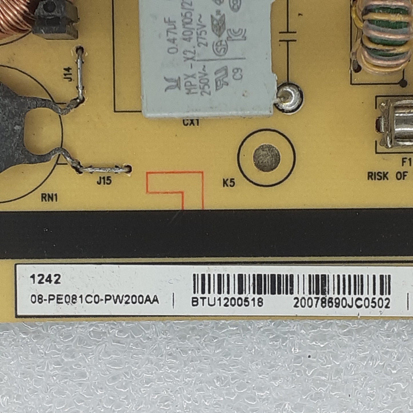 CARTE D'ALIMENTATION 08-PE081C0-PW200AA pour Télé THOMSON 32HU5253 