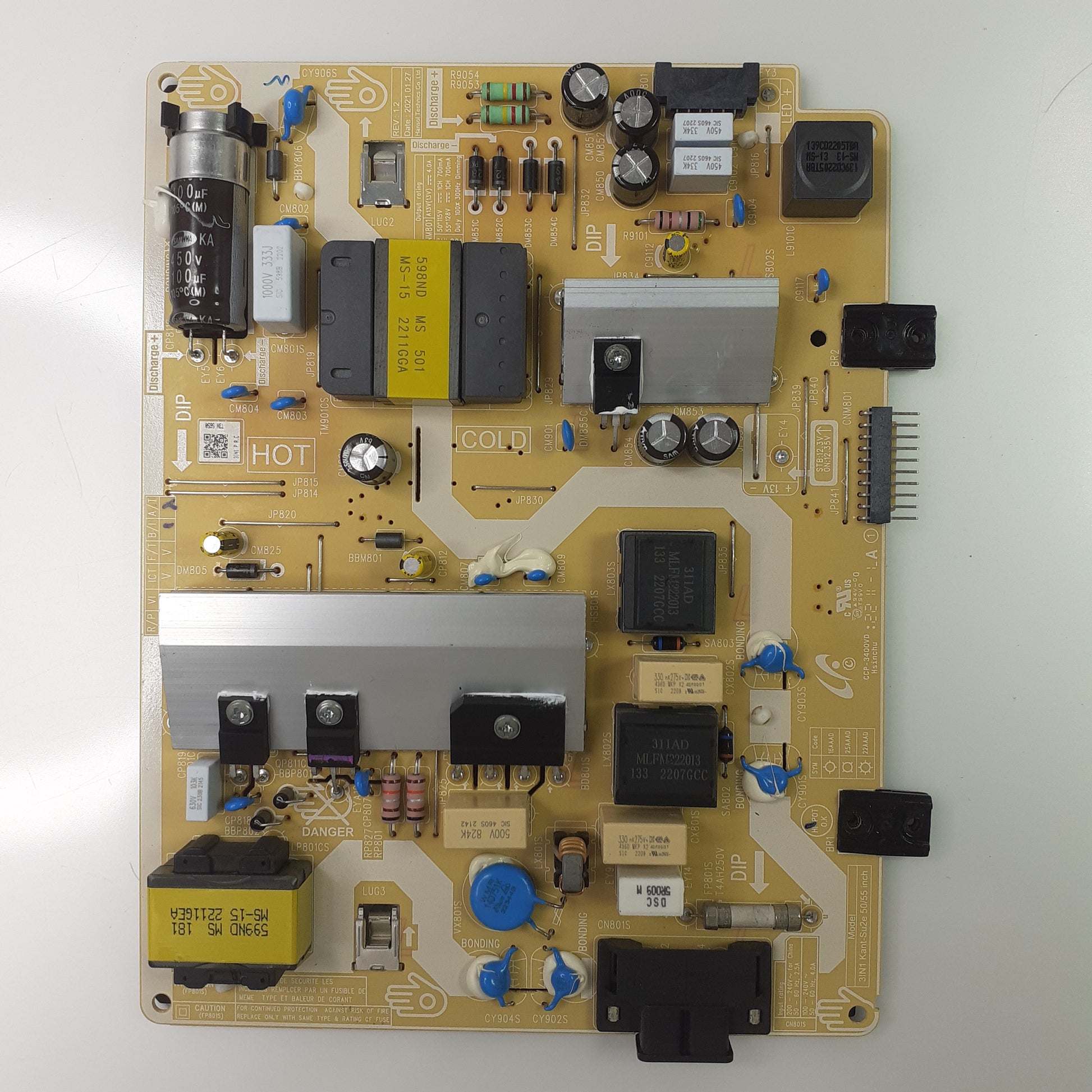 CARTE D'ALIMENTATION 3IN1 KANT-SU2e pour Télé SAMSUNG UE55AU7105K