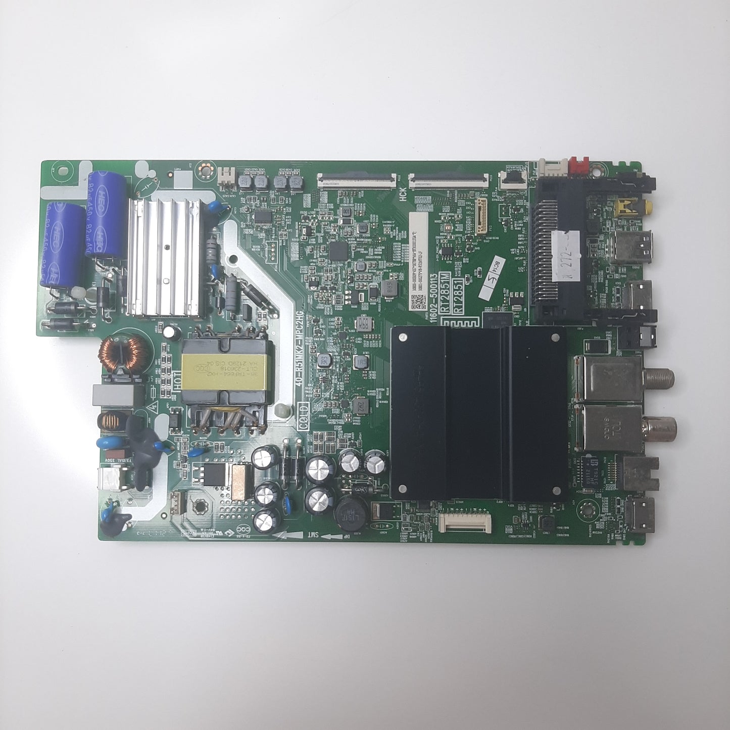 CARTE PRINCIPALE 30801-000275 V8-R51MT02-LF pour Télé TCL 43P725 (43P725X2)