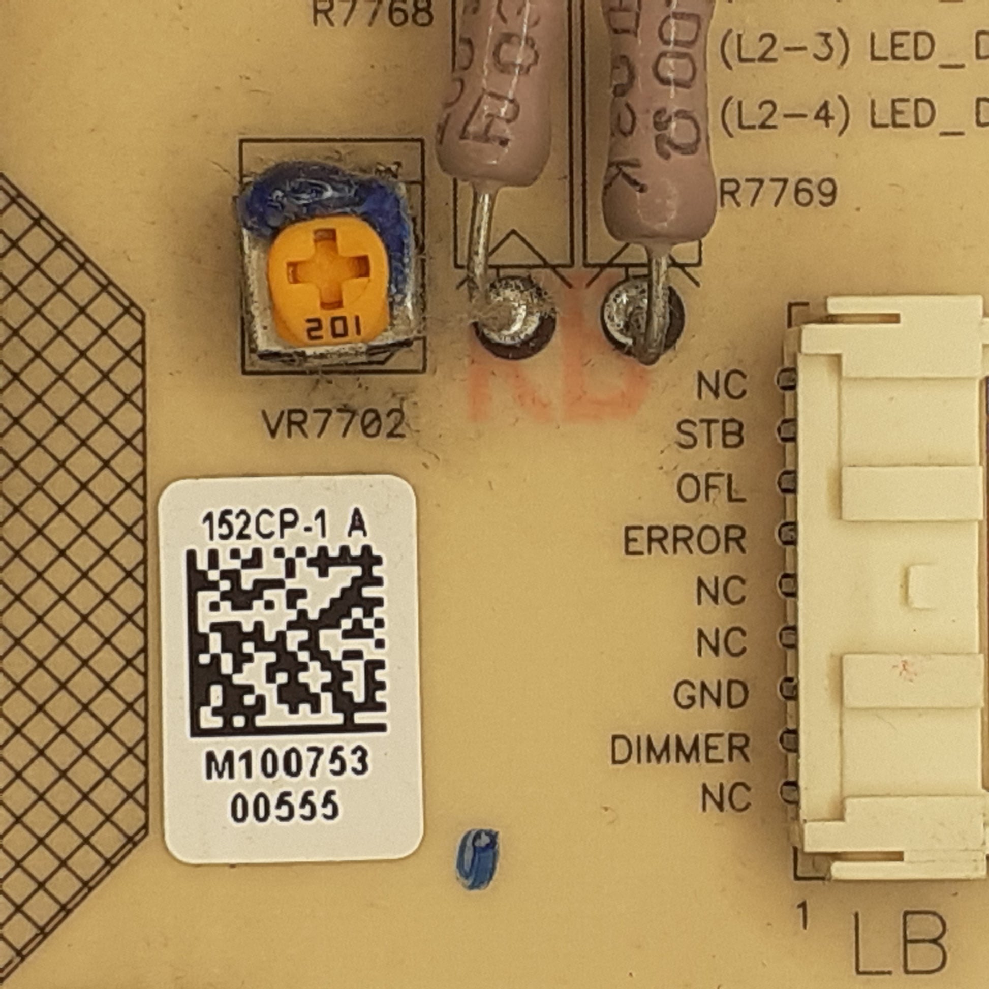 CARTE D'ALIMENTATION DPS-152CP-1 A pour Télé SHARP LC-46LE814E