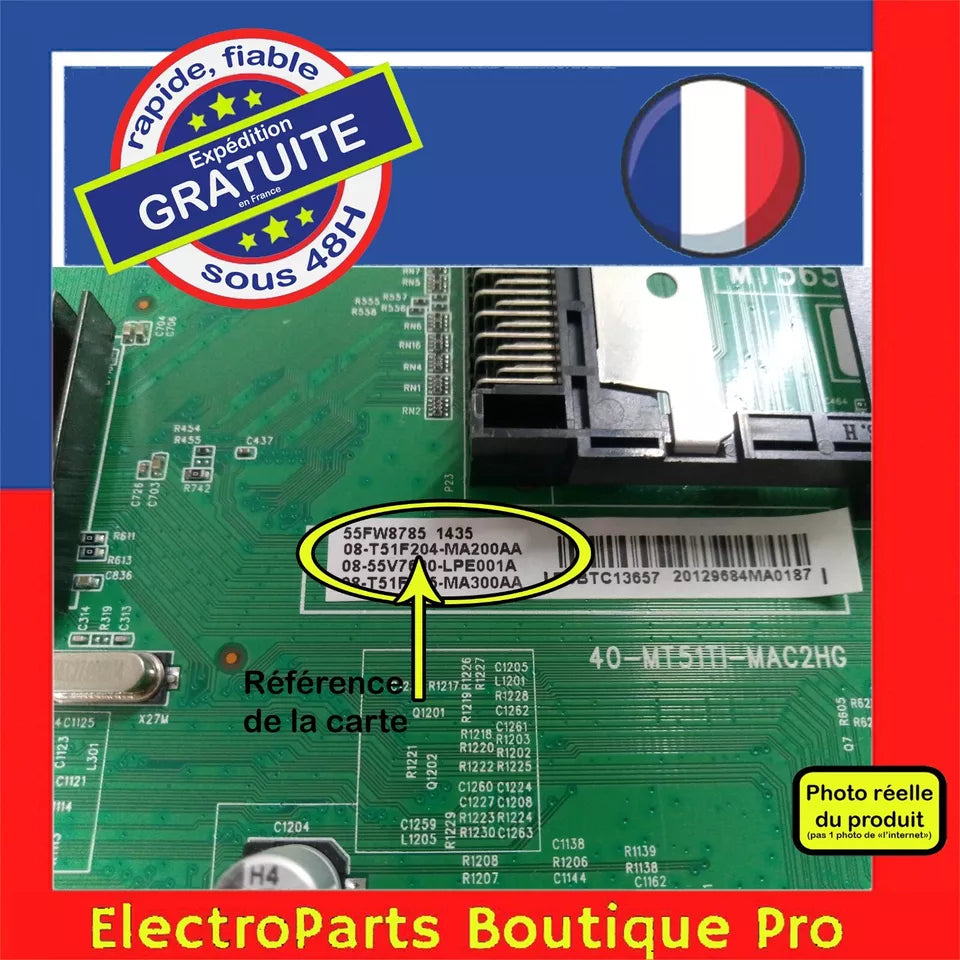 Carte principale 08-T51F204-MA200AA pour télé THOMSON 46FW8785