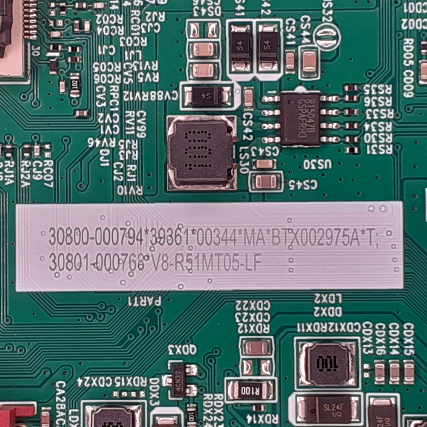 CARTE PRINCIPALE 30800-000794*39361*00344*ma*btx002975a*t / v8-r51mt05-lf40-R51MG8-MAD2HG pour Télé TCL 85P745X1