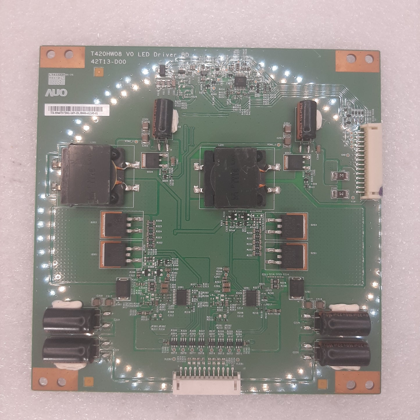 PILOTE LED AUO T420HW08 V0 / 42T13-D00 pour Télé TOSHIBA 42UL863