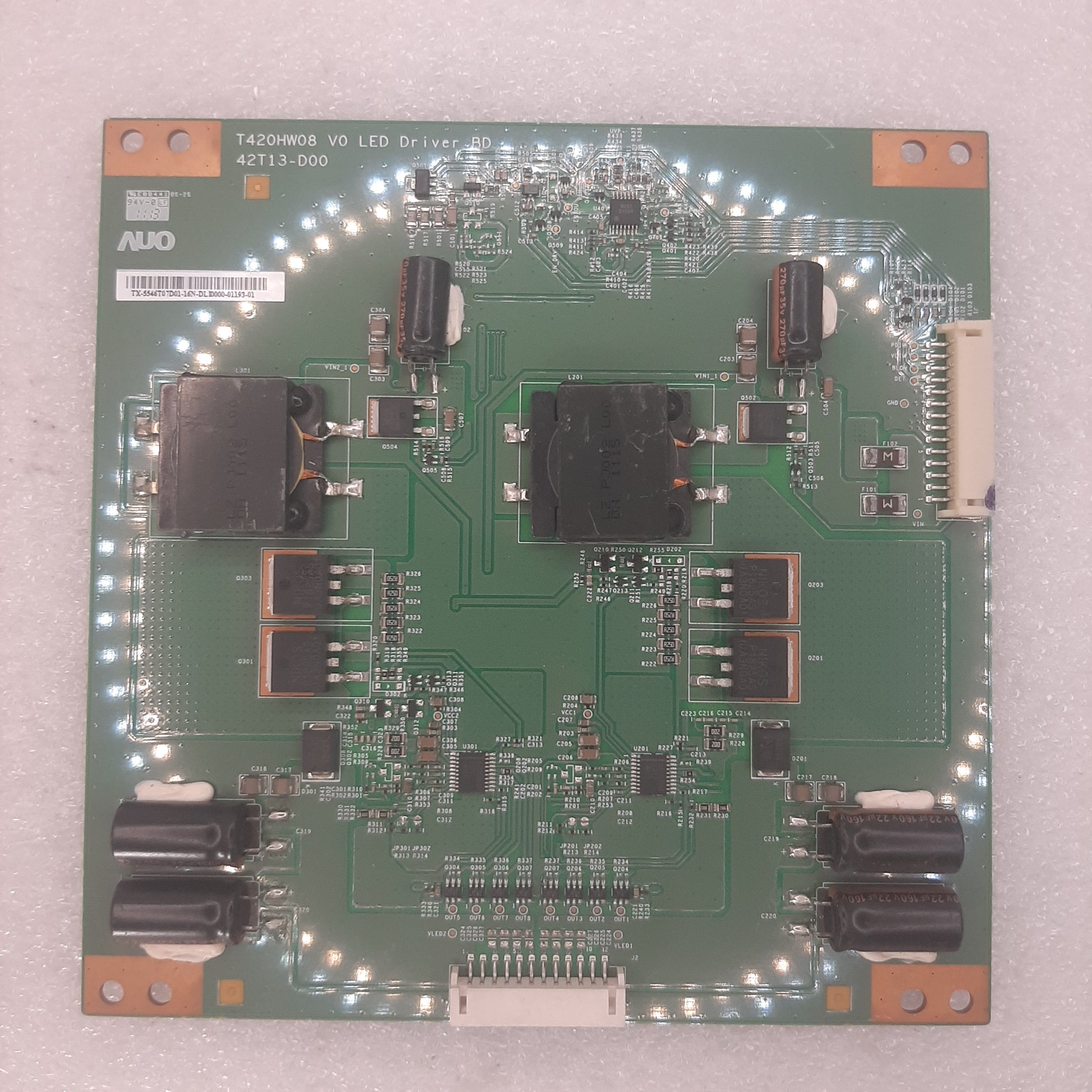 PILOTE LED AUO T420HW08 V0 / 42T13-D00 pour Télé TOSHIBA 42UL863