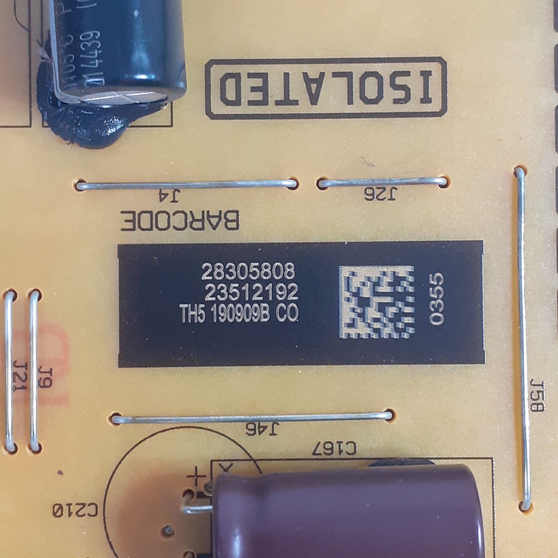 CARTE D'ALIMENTATION VESTEL 23512192 pour Télé TOSHIBA  55UL3A63DG