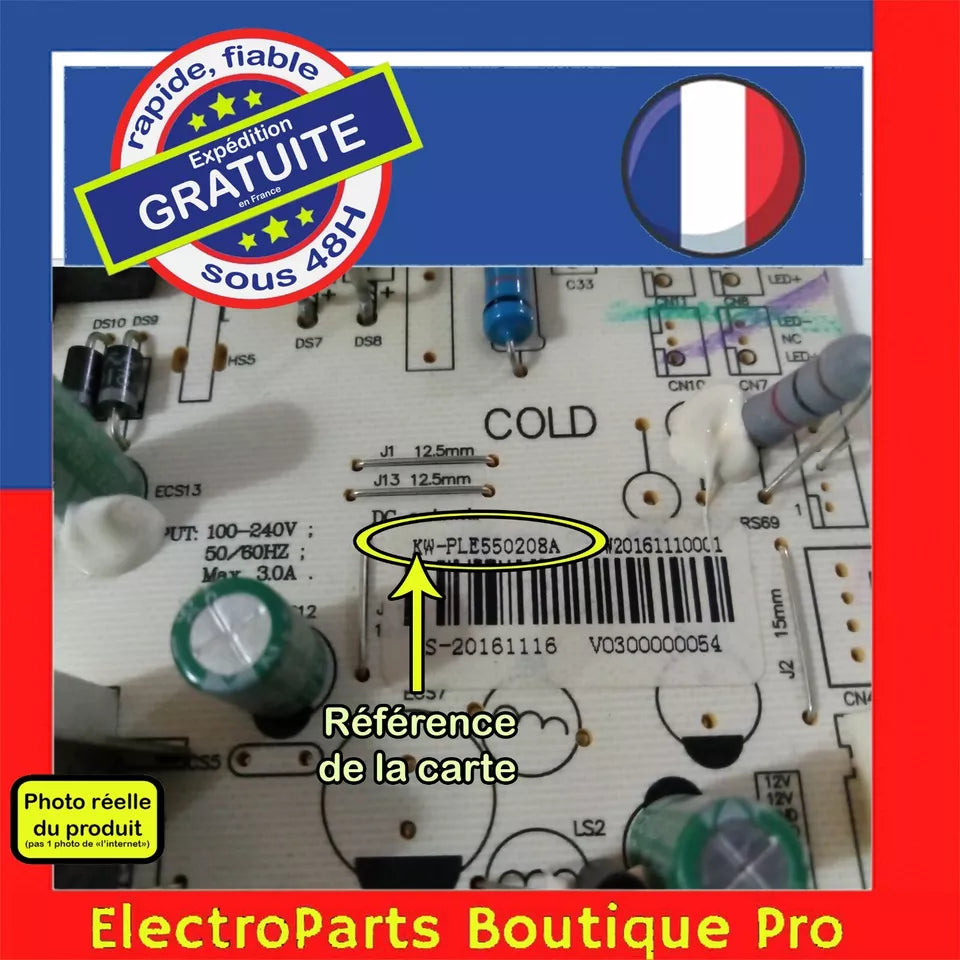 Carte d'alimentation  KW-PLE55020BA pour télé CONTINENTAL EDISON  CELED550116B2