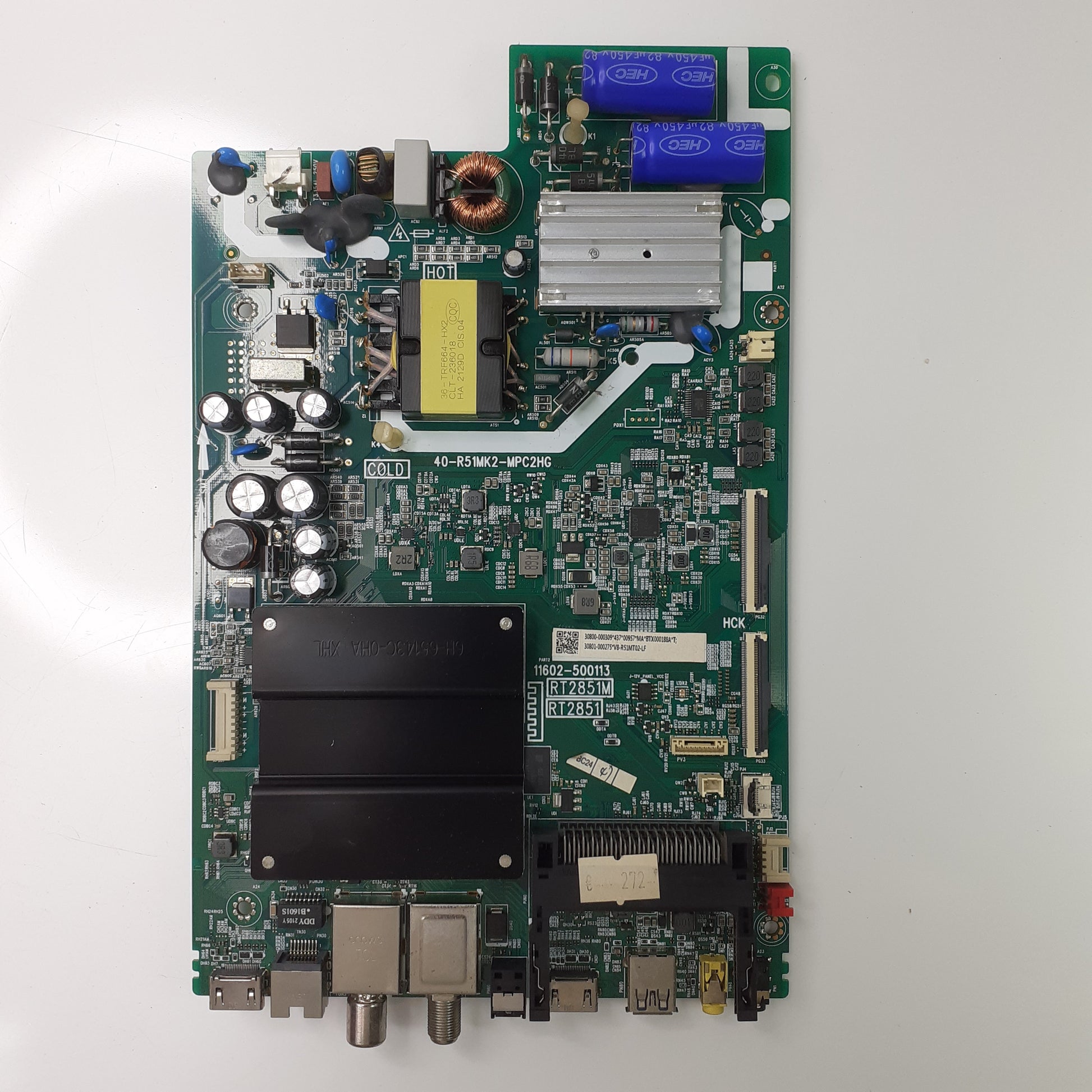 Carte principale combinée 40-R51MK2-MPC2HG / 30800-000309 pour Télé TCL  43P725