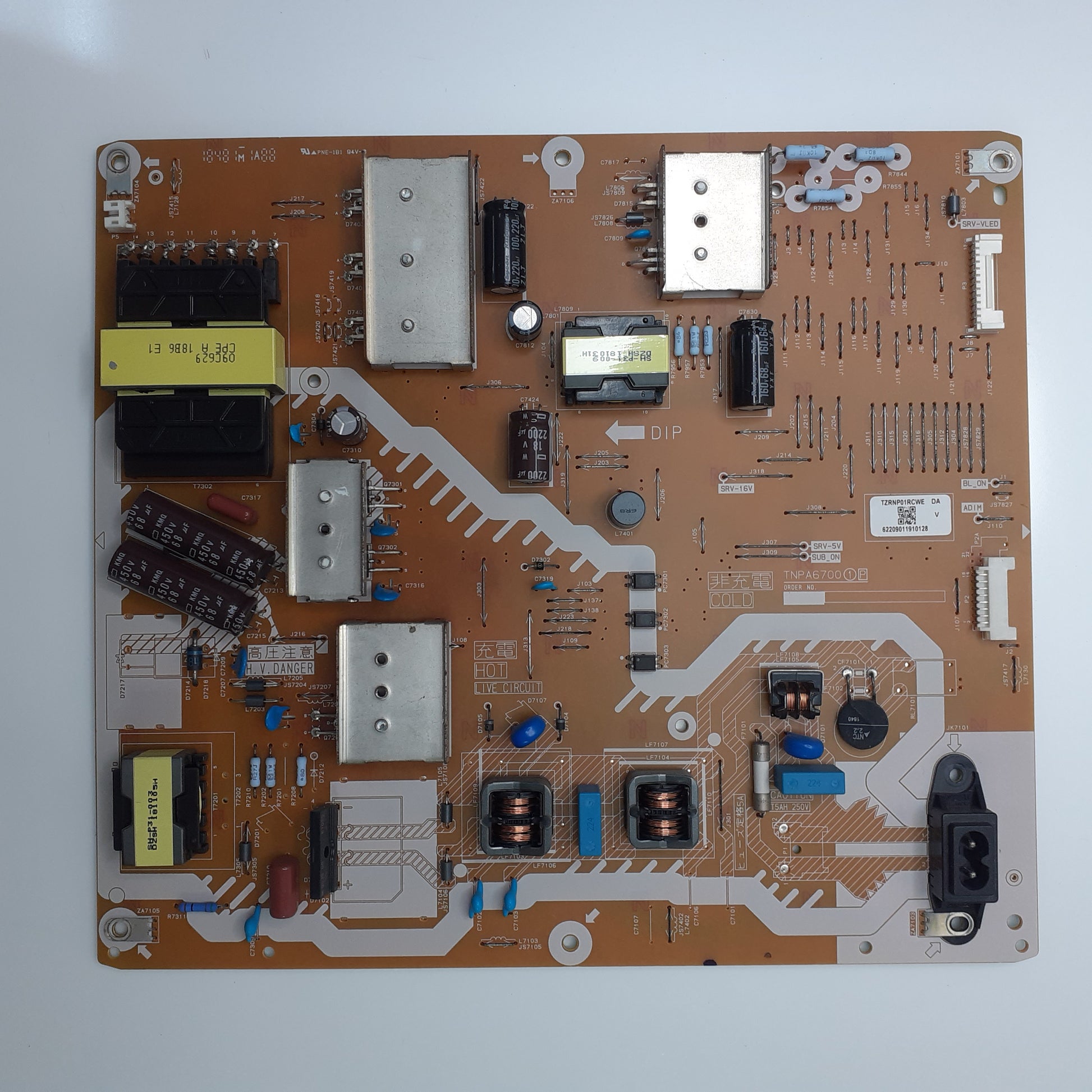 CARTE D'ALIMENTATION TZRNP01RSWE DA pour Télé PANASONIC TX-65FX700E