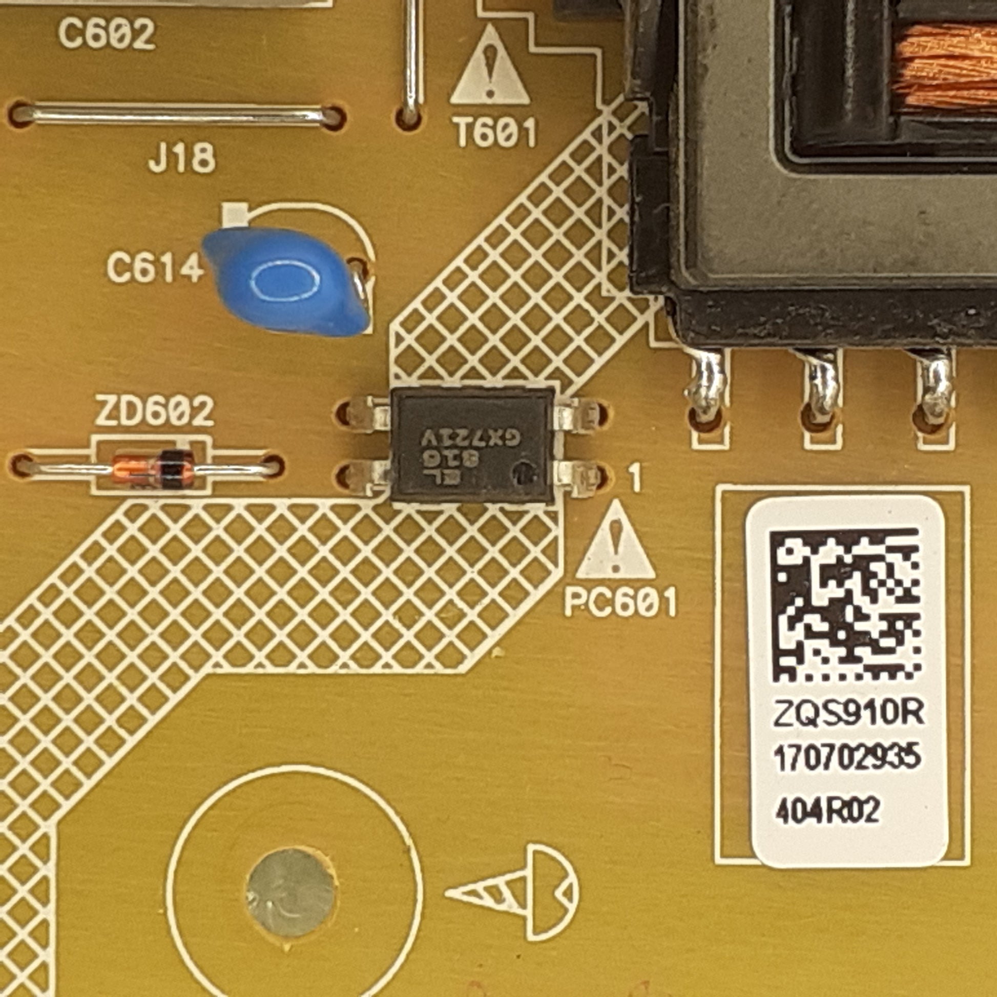 CARTE D'ALIMENTATION ZQS910R pour Télé GRUNDIG 43 VLE 6621