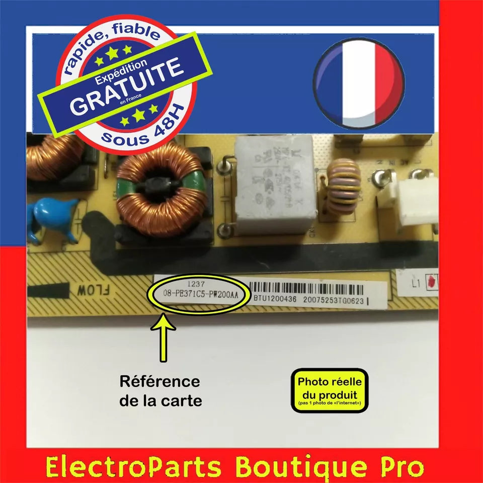 Carte d'alimentation 08-PE371C5-PW200AA pour télé TCL 