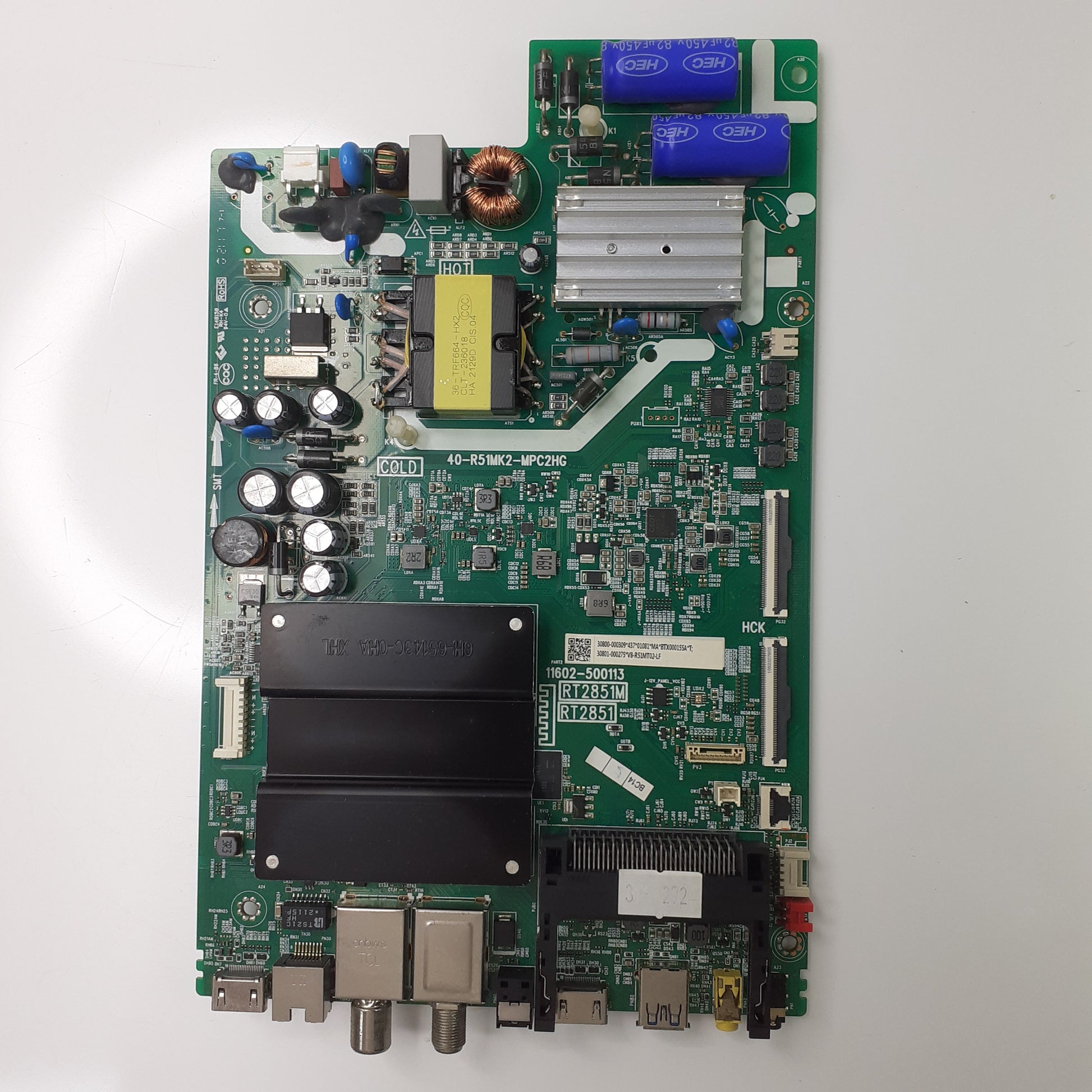 Carte principale combinée V8-R51MT02-LF pour Télé TCL 43P725