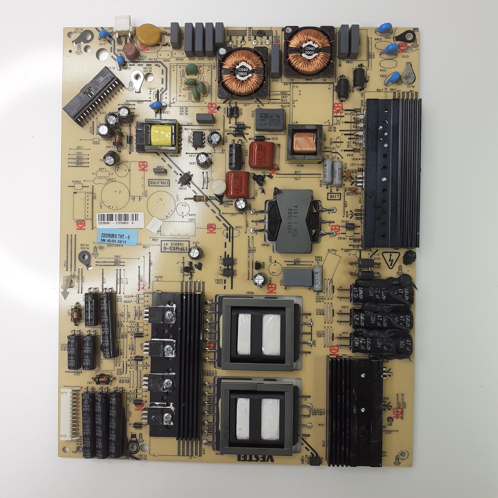CARTE D'ALIMENTATION VESTEL 23205051 / 23205050 pour Télé TELEFUNKEN  TFLES65300FHD200B
