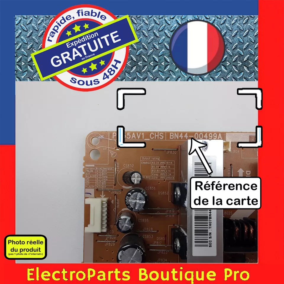 Carte d'alimentation  BN44-00499A  pour télé SAMSUNG  UE50EH5300