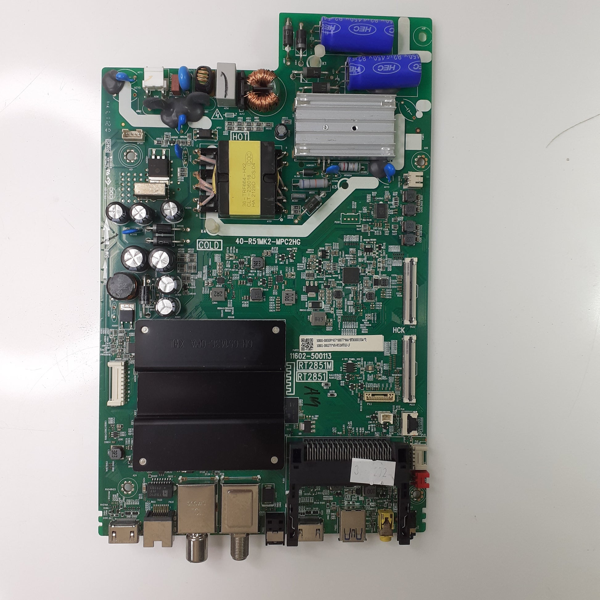 Carte principale combinée 40-R51MK2-MPC2HG / 30800-000309 pour Télé TCL  43P725