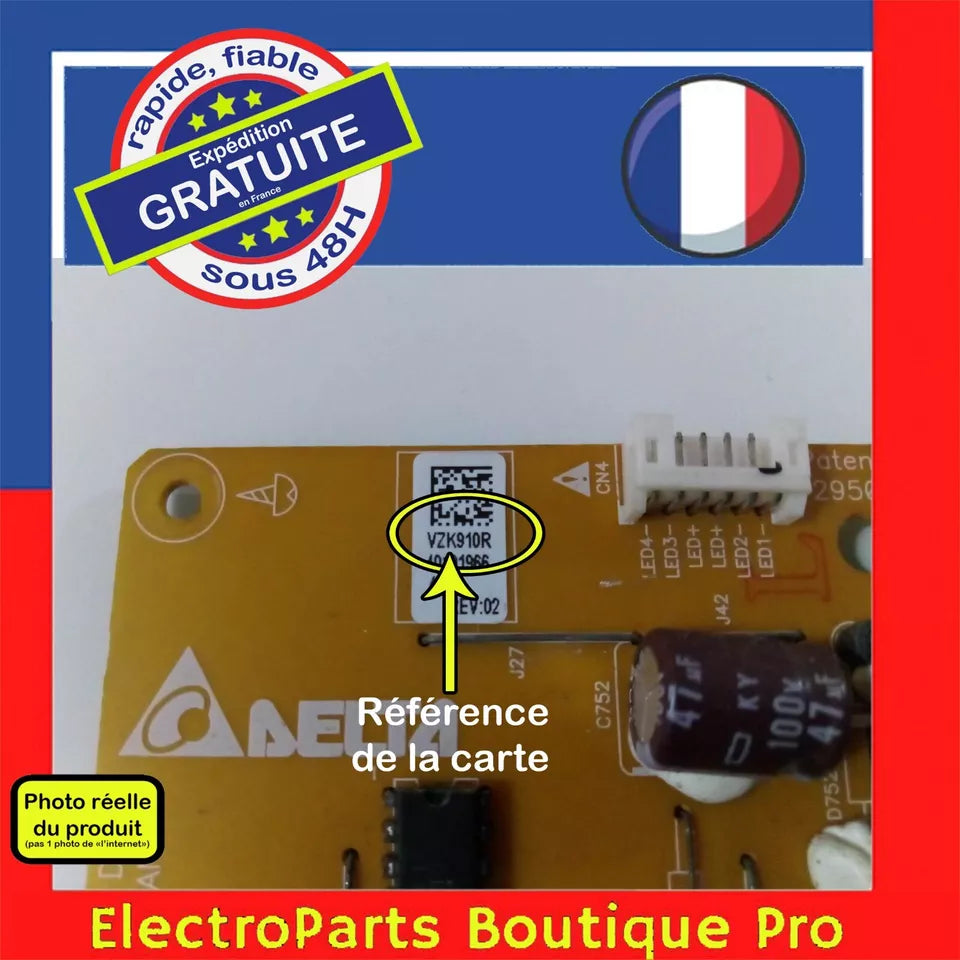 Carte d'alimentation VZK910R  pour télé GRUNDIG 32 VLE 6300 BF