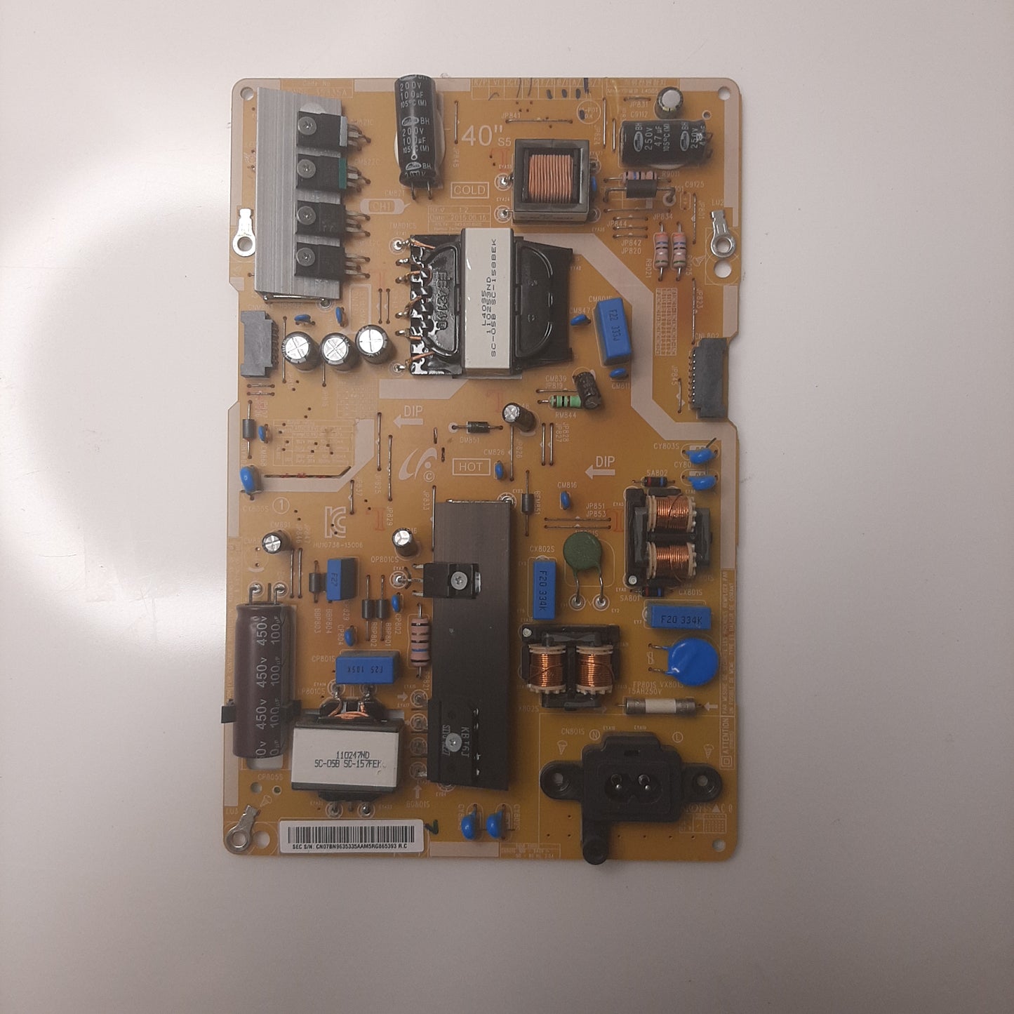 CARTE D'ALIMENTATION BN96-35335A pour Télé SAMSUNG  UE40JU6000K