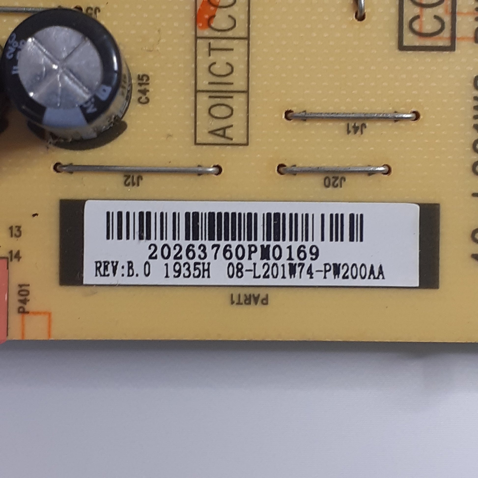 CARTE D'ALIMENTATION 08-L201W74-PW200AA pour Télé TCL  65EP681