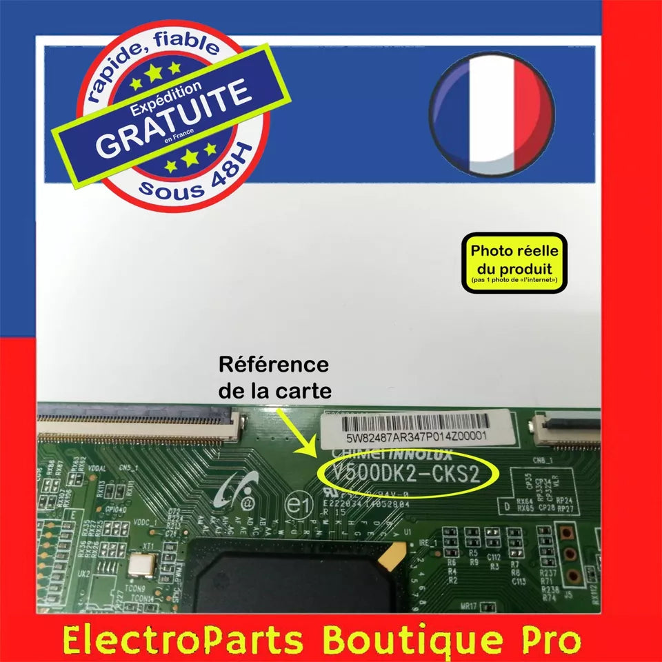 Carte T-CON V500DK2-CKS2  pour télé PHILIPS 50PUH6400/88